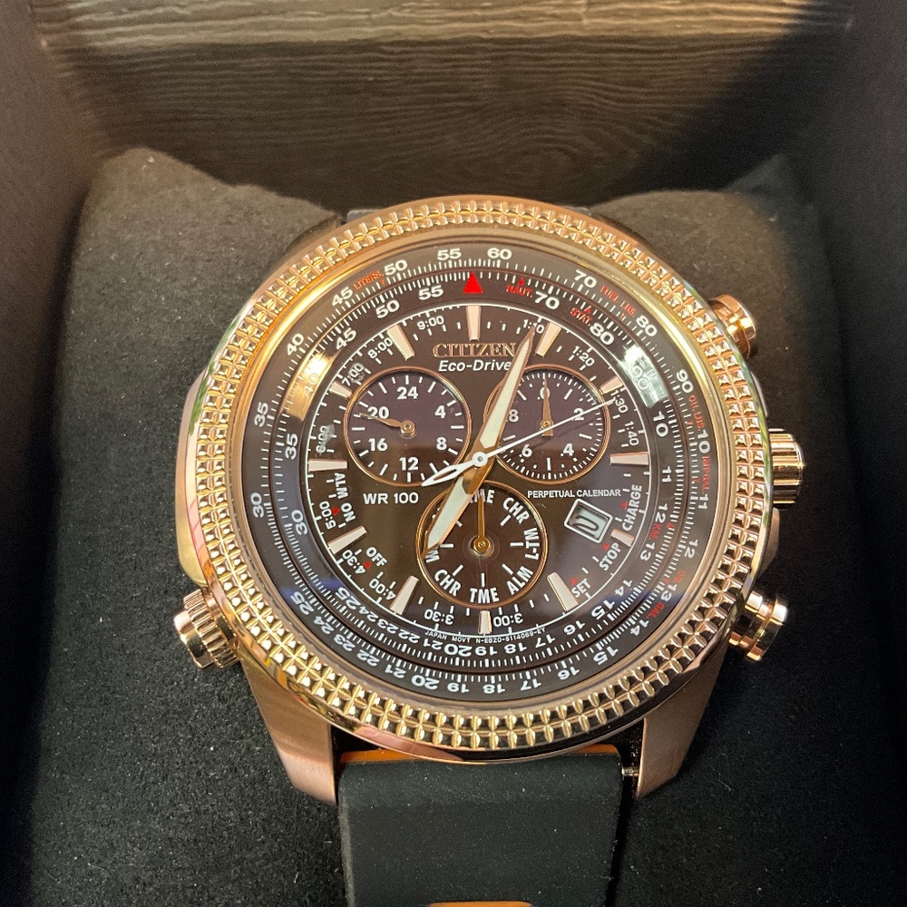 Citizen Men's Eco-Drive Weekender Brycen Chronograph Watch in Gold-tone